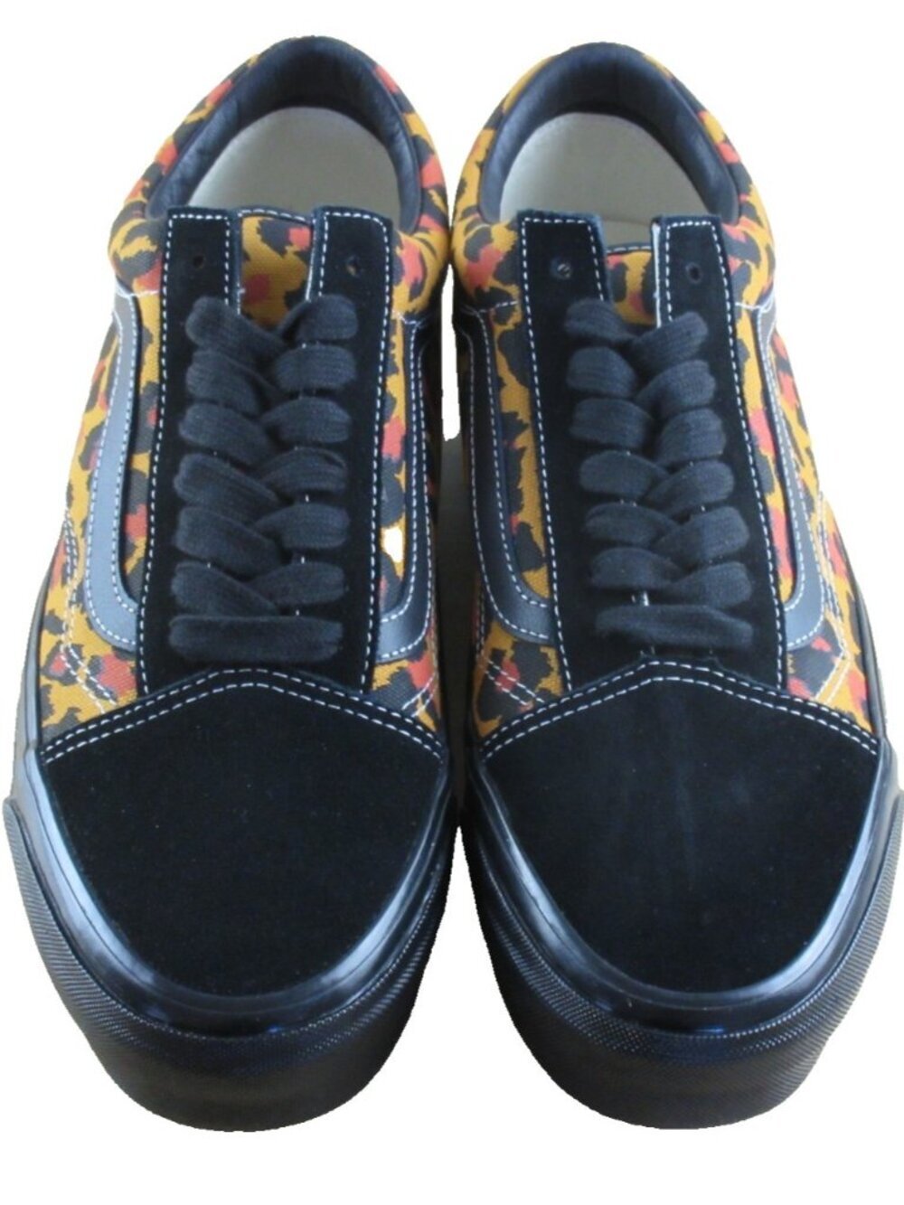 Vans Men's Lx Old Skool Leopard Double Black Striped Skate shoes Size 11.5 NEW